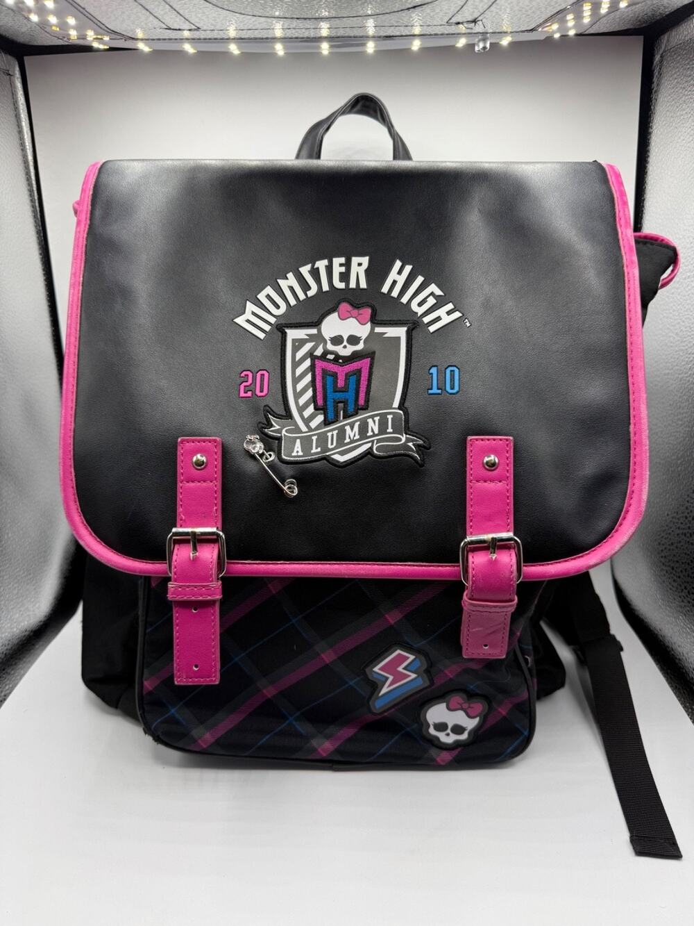 Hot Topic Monster High Alumni Black Pink Backpack